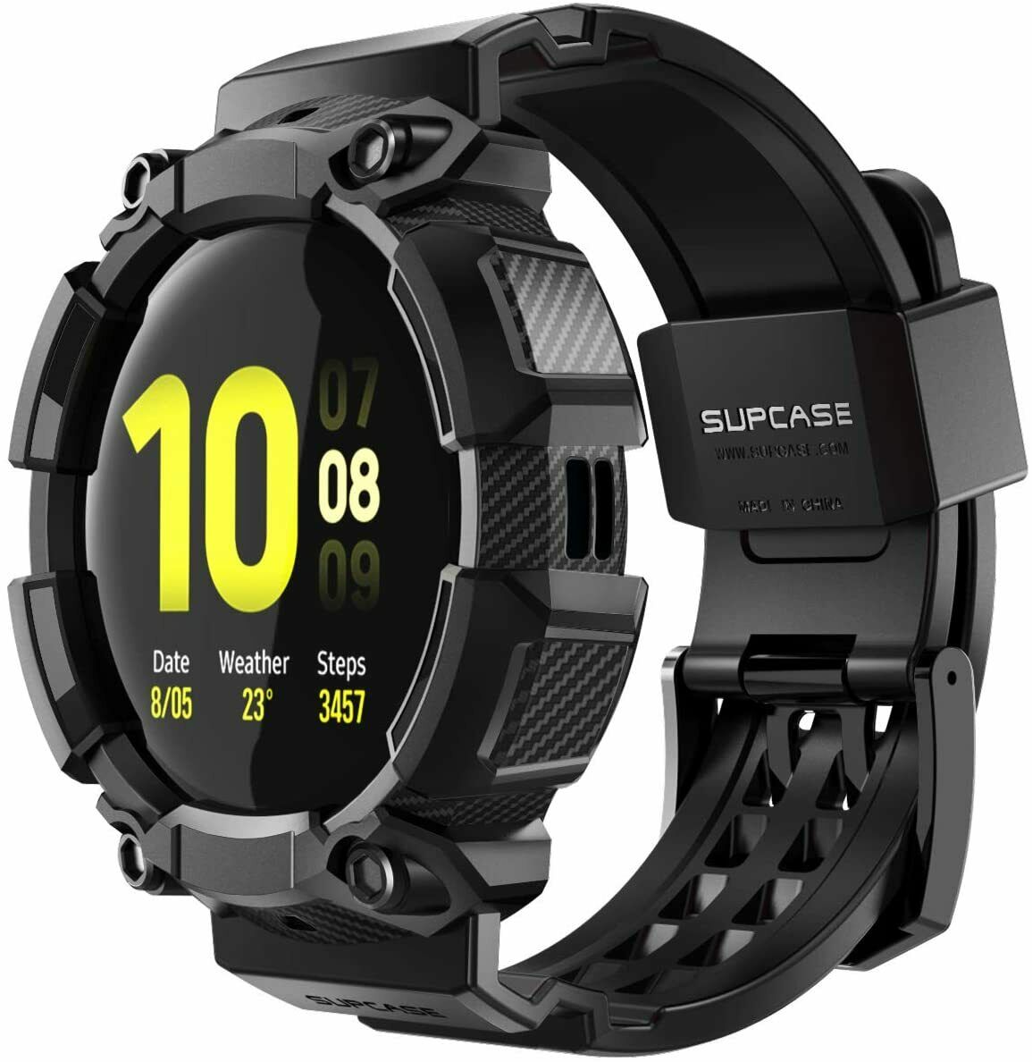 Supcase For Samsung Galaxy Watch Active 2 [44mm] Sporty Bumper Case Strap Bands